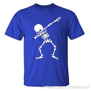 MISYAA Turn Down Watching Skeleton T Shirts for Men Black Funny Tee Shirt Masculinous Tank Top Only Left Mens Tops Blue B07PDWPDRW